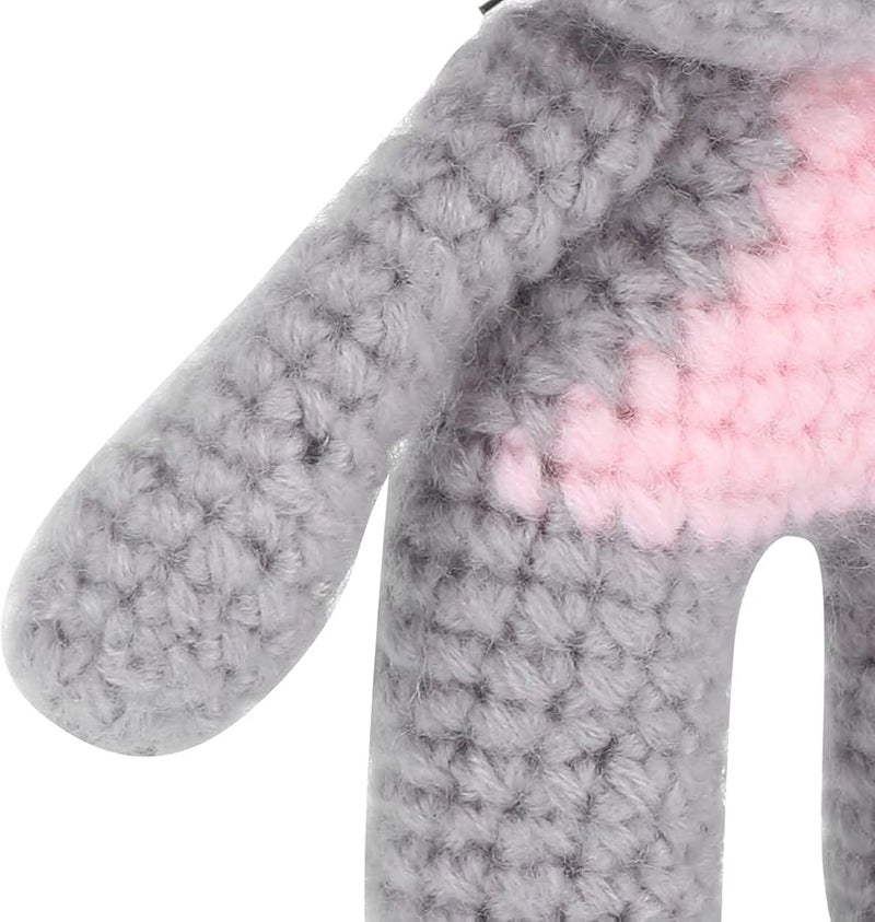 Light Gray Newborn Crochet Photography Outfit Hat Doll Costume 0 3 Months - Image 4